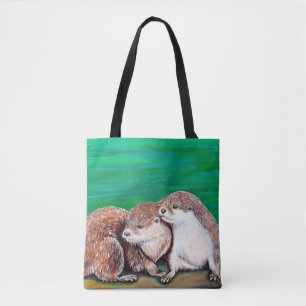 Otter Best Friends Malerei