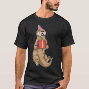 Otter Birthday Party-Hut T-Shirt