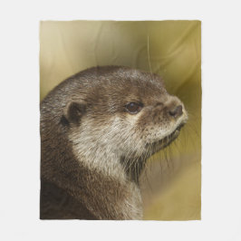 Otter Blick auf seine Schulter Fleecedecke