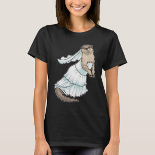 Otter Bride Dress Wedding T-Shirt