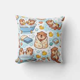 Otter Bubble Bath Wurfkissen Kissen