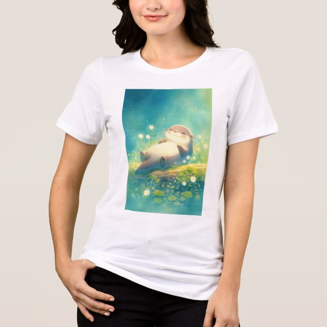 Otter Calm Reverie Tri-Blend Shirt (Vorderseite)
