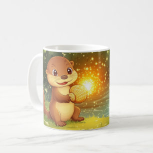 Otter Cartoon-Stil lebendig Süß Bunt Kaffeetasse