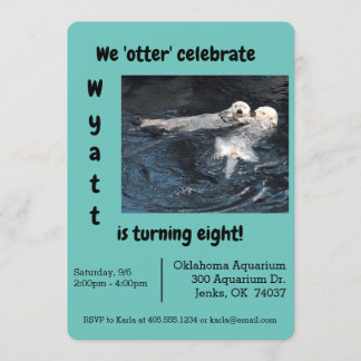Otter Celebration Party Einladung