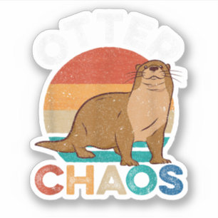 Otter-Chaos Für Männer Frauen Süße Otterliebhaber Aufkleber