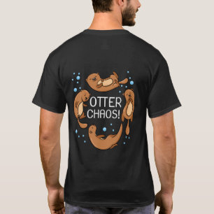 Otter Chaos Geschenk für Kinder Niedlich Schlafen T-Shirt