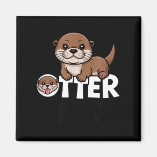 Otter-Chaos Lustiger Tierliebhaber Süße Wortspiele Magnet