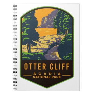 Otter Cliff Acadia National Park Notizblock