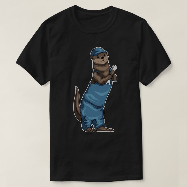 Otter Craftsman Wrench T-Shirt (Design vorne)