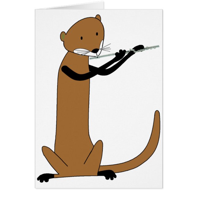 Otter, der die Flöte spielt (Vorne)