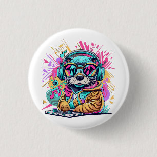 Otter DJ 90er Vibes Button