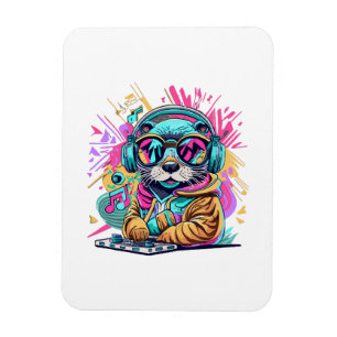 Otter DJ 90er Vibes Magnet