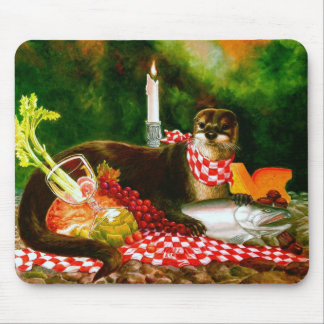 Otter dringt Picknick Mousepad ein