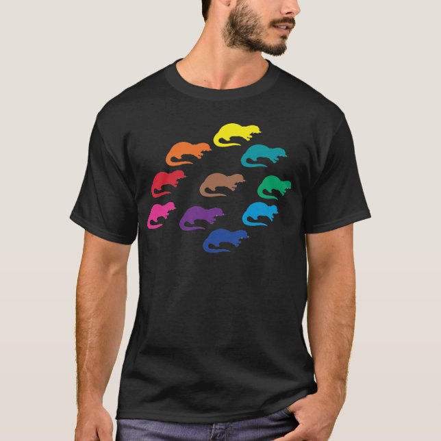 Otter-Farben T-Shirt (Vorderseite)