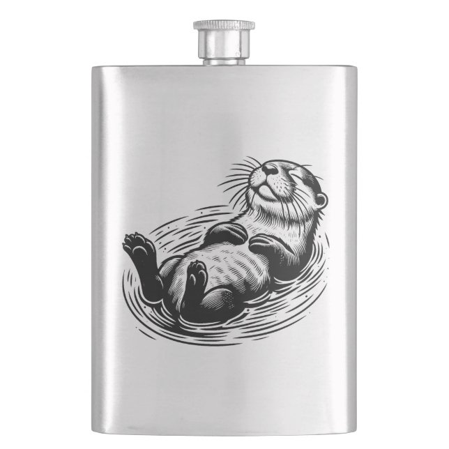 Otter Flachmann (Vorderseite)