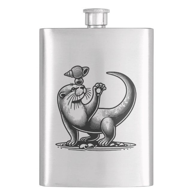 Otter Flachmann (Vorderseite)