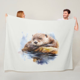 Otter Fleecedecke