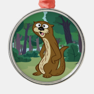 Otter FörsterRick Reggie Ornament Aus Metall