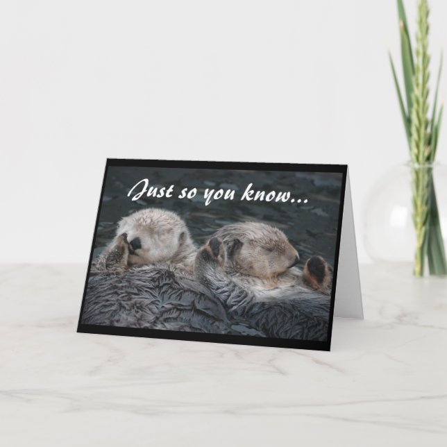 Otter Friends Card Karte (Vorderseite)