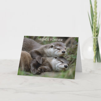 Otter Friends Forever Friendship Karte