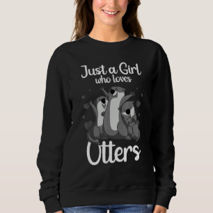 Otter Für Mädchen Frauen Seeotter Tier Sweatshirt