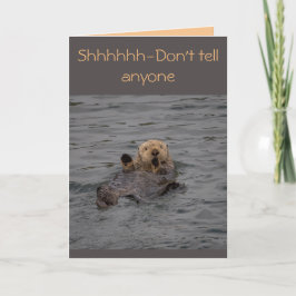 Otter-Geburtstags-Wünsche Karte