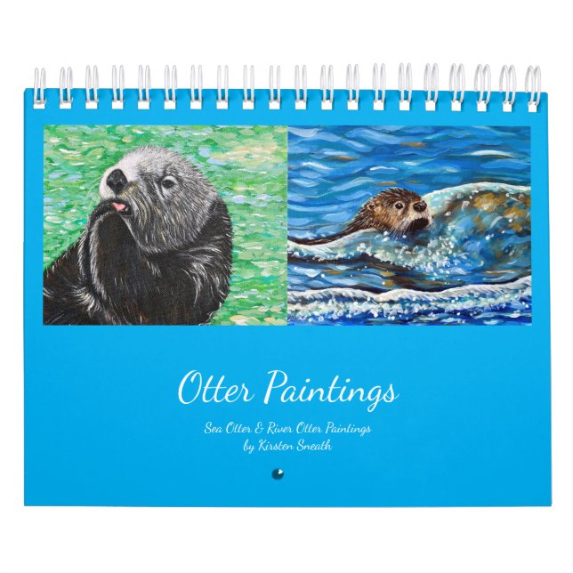 Otter-Gemälde Kalender (Titelbild)