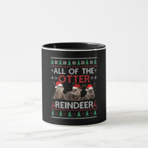 Otter-Geschenk Die Weihnachtszeit des Reinhirsch Tasse