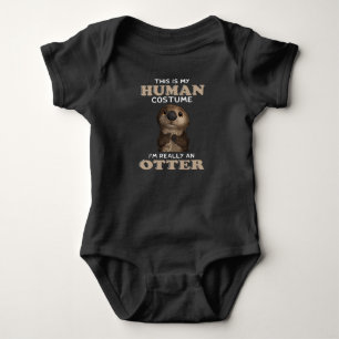 Otter-Geschenk Mein menschliches Kostüm bin ich Baby Strampler