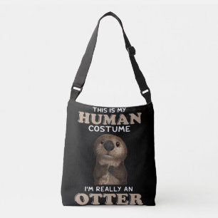 Otter-Geschenk Mein menschliches Kostüm Ich bin Tragetaschen Mit Langen Trägern