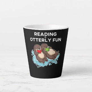 Otter-Geschenk | Sea Otter Book Reading Gift Bookw Milchtasse