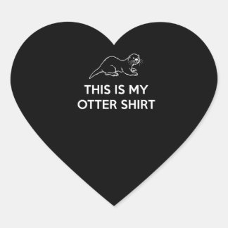 Otter Gift | Das ist mein Otter-Shirt Herz-Aufkleber