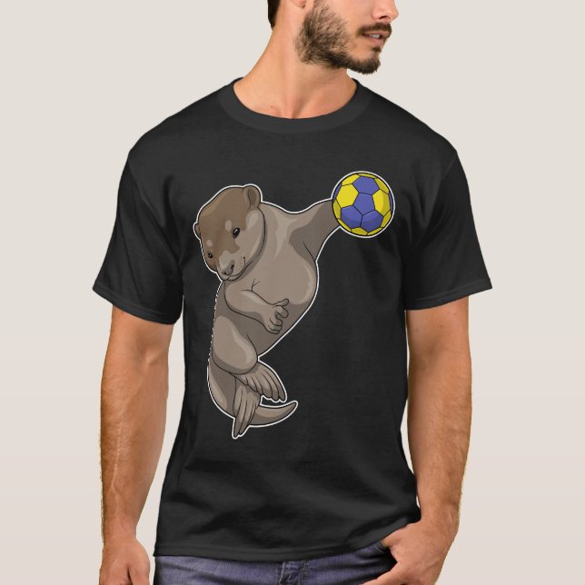 Otter Handball-Handball T-Shirt (Vorderseite)