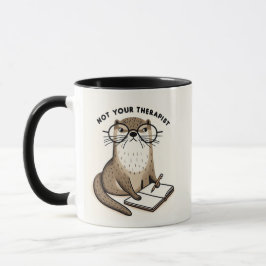 Otter Holding Journal - "Nicht Ihr Therapeut" Tasse