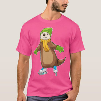 Otter Ice Skaten Ice Skate T-Shirt