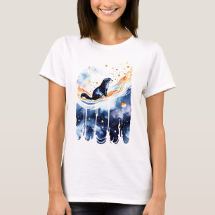 Otter in einem Nebula T-Shirt