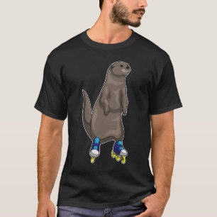 Otter Inline Skaten Roller Skate T-Shirt