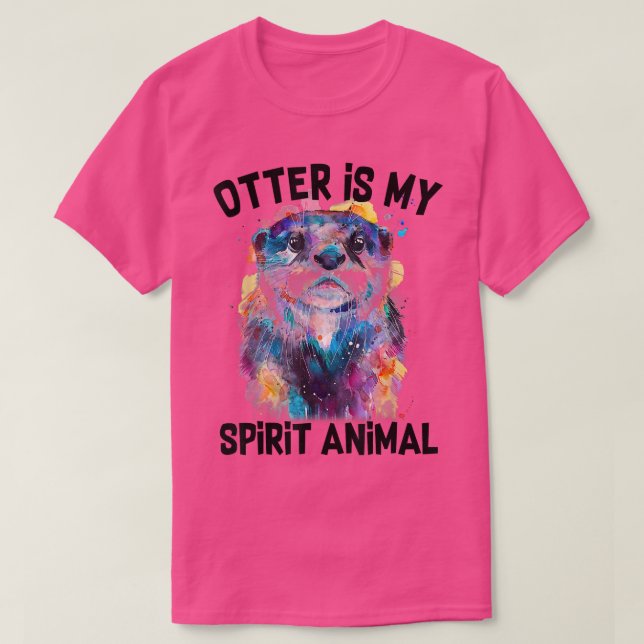 Otter ist meine Spirit Animal Funny Graphic Painti T-Shirt (Design vorne)