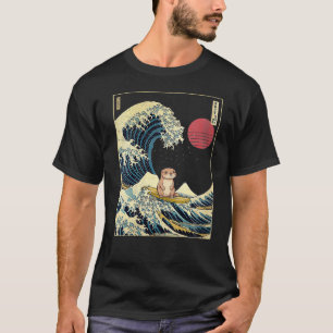 Otter Japanisch Kanagawa Wave Funny Surf Tier VNe T-Shirt