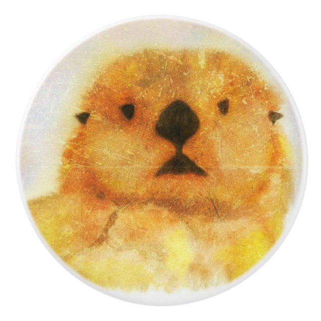 Otter Keramikknauf (Vorderseite)