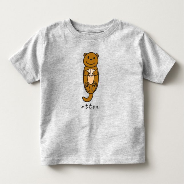 Otter Kleinkind Top oder T - Shirt (mit Base) (Vorderseite)