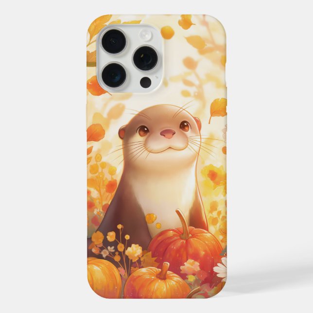 Otter-Kürbisfeld iPhone Hülle (Rückseite)