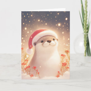 Otter Kuschel Heiligabend Karte