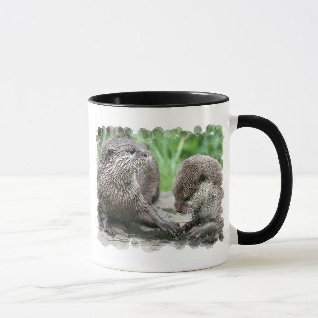 Otter-Lebensraum-Kaffee-Tasse Tasse (Rechts)