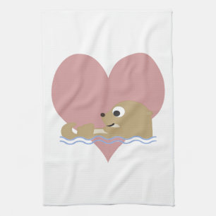 Otter-Liebe Handtuch