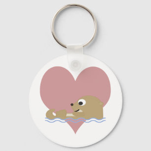 Otter-Liebe Schlüsselanhänger