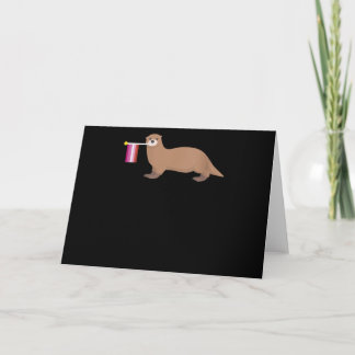 Otter Liebhaber | Otter Lesben-Flagge Hübscher Reg Karte