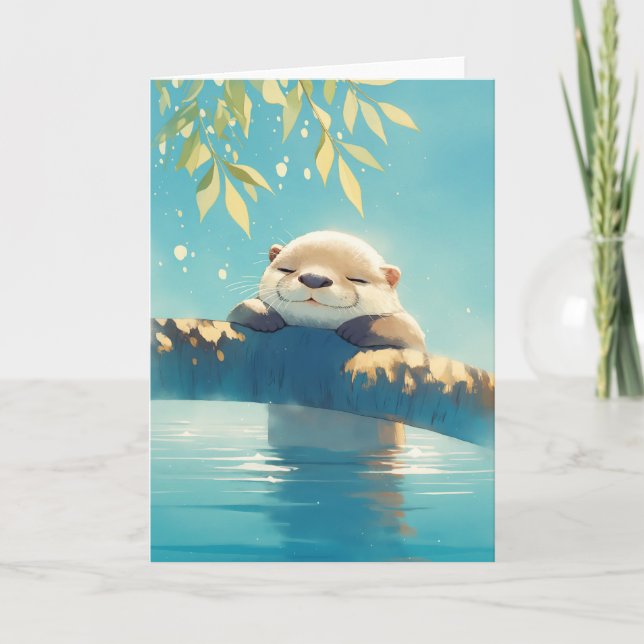 Otter Log Lounge Karte (Vorderseite)