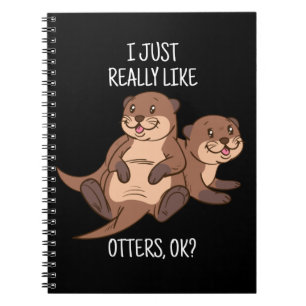 Otter Lover Women Sea Otter Geschenk für Männer Ot Notizblock