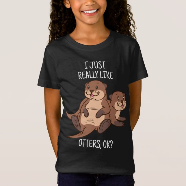Otter Lover Women Sea Otter Geschenk für Männer Ot T-Shirt (Vorderseite)